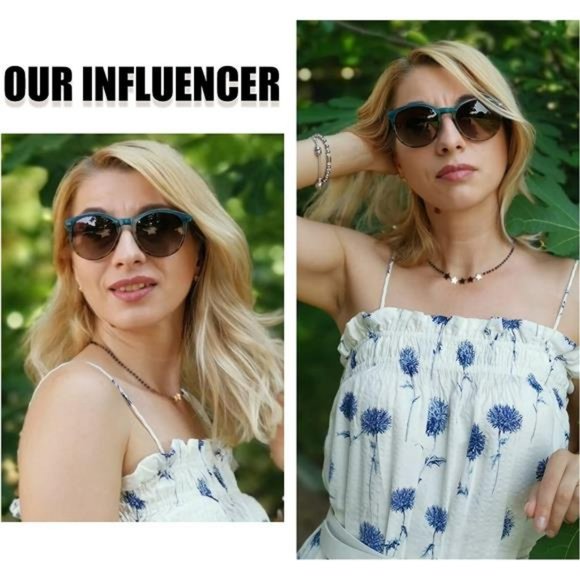 Retro Round UV400 Polarized Sunglasses, Acetate Sunglass  for Women Men main image 5